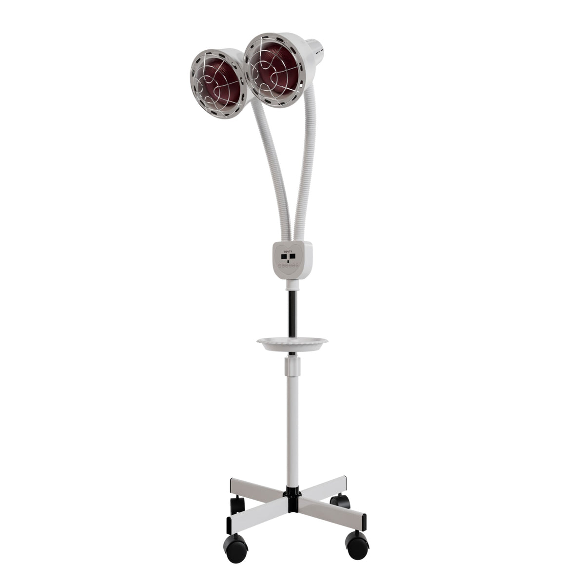 Resty 550W double-head infrared heat lamp switched off, full view